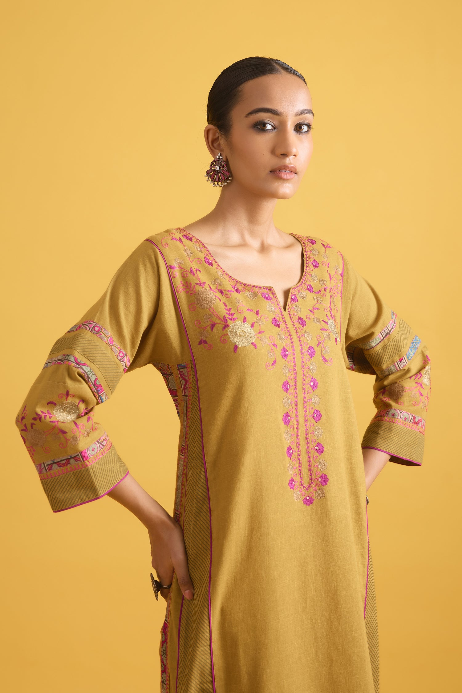 Bagh Kurta Mustard (9708464603435)