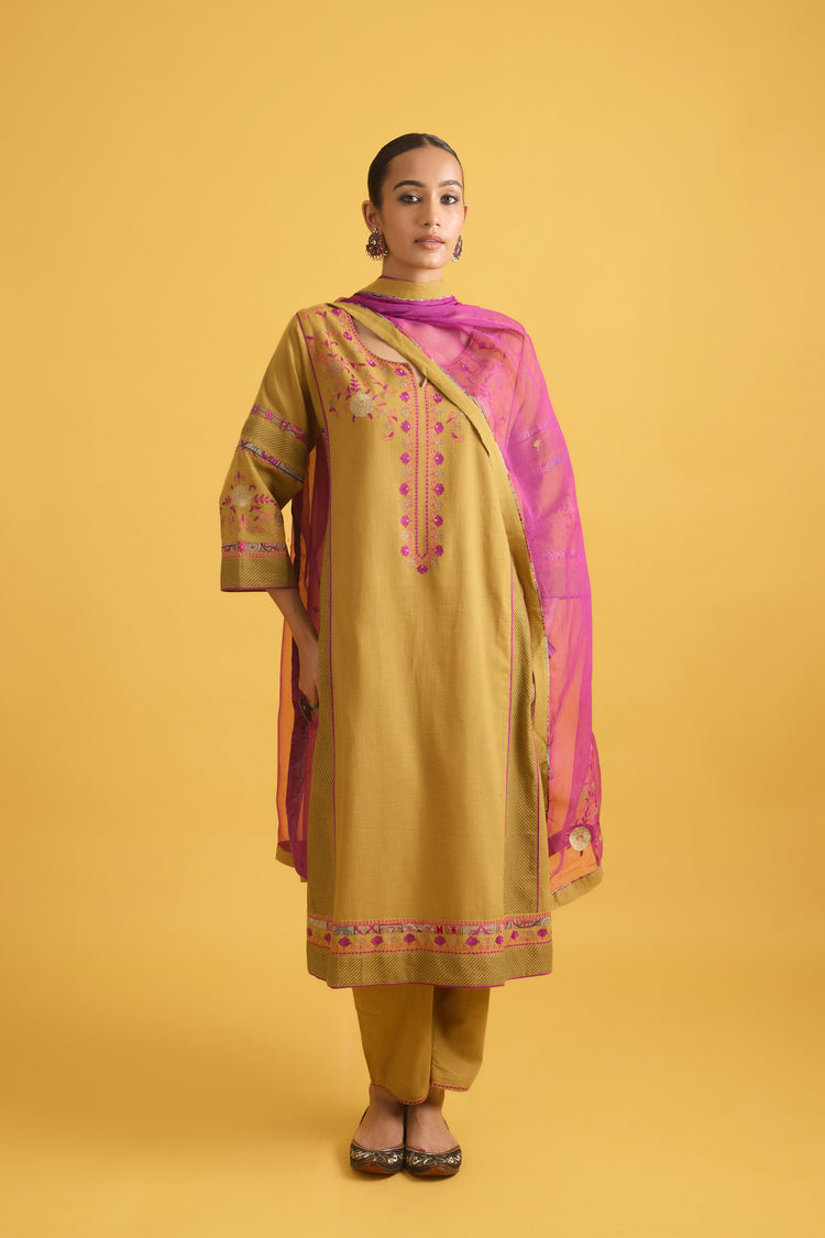 Bagh Kurta Mustard (9708464603435)