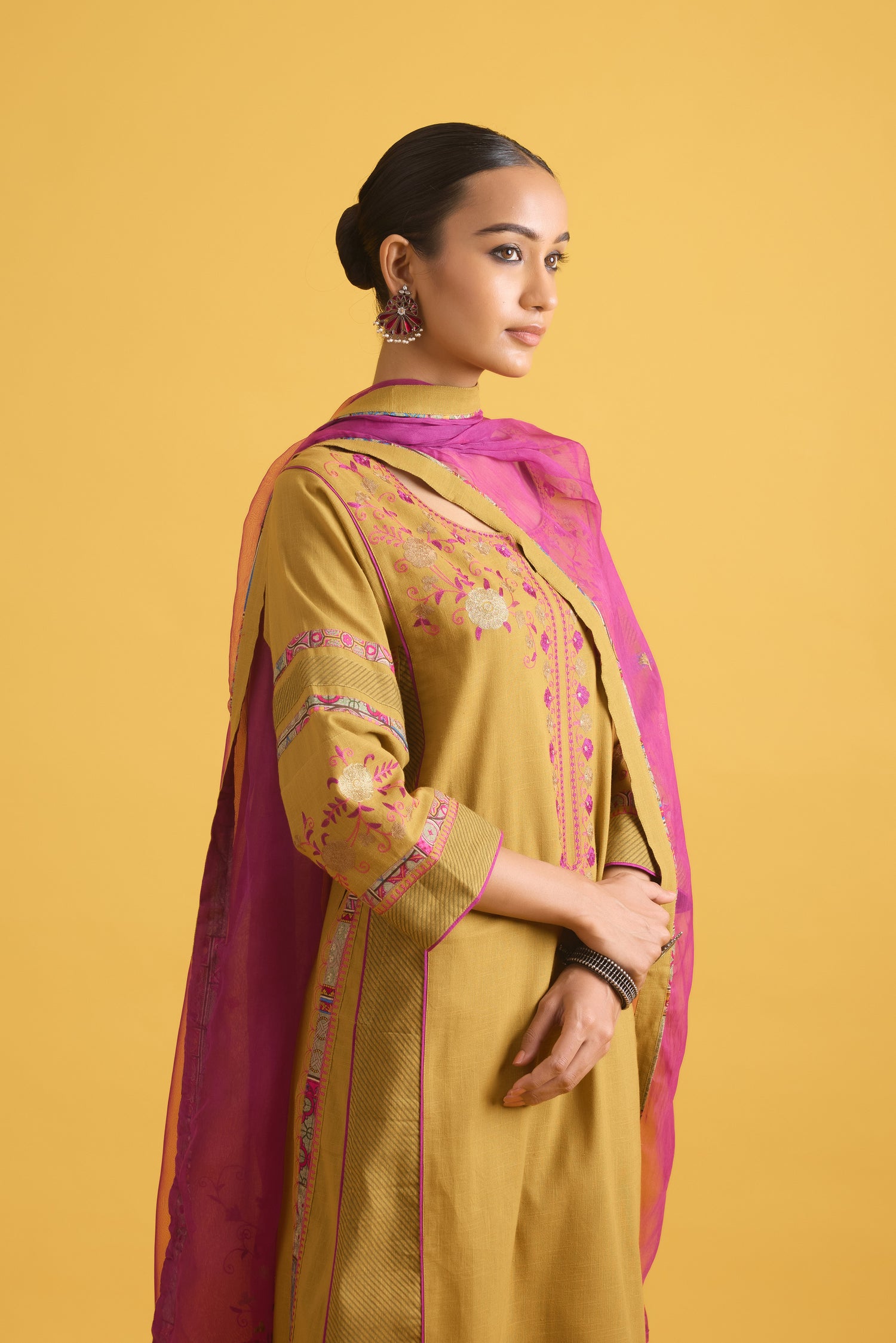 Bagh Kurta Mustard (9708464603435)