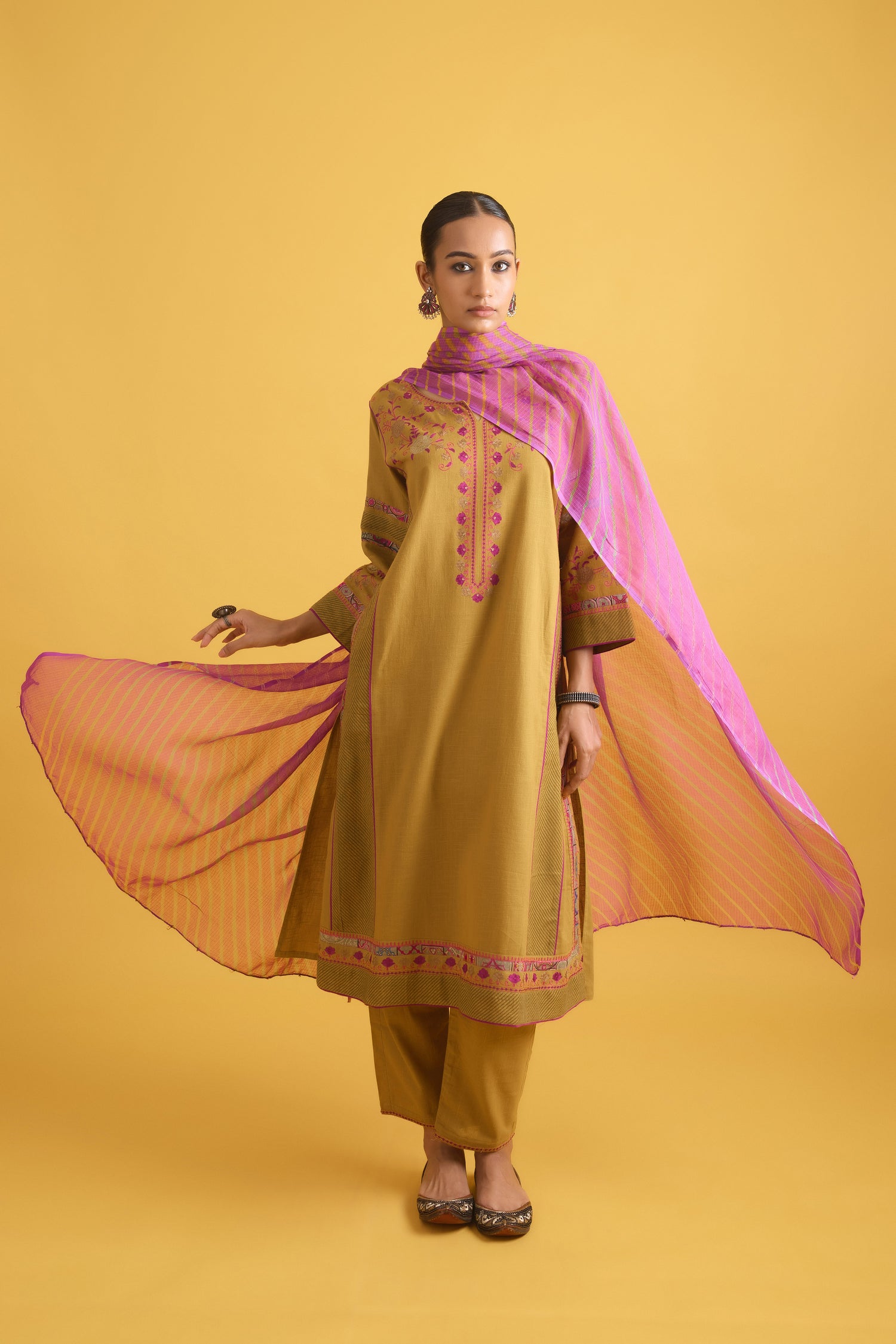 Bagh Kurta Mustard (9708464603435)