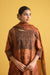 Rozana Chanderi Dupatta Brown Rust (9730219409707)