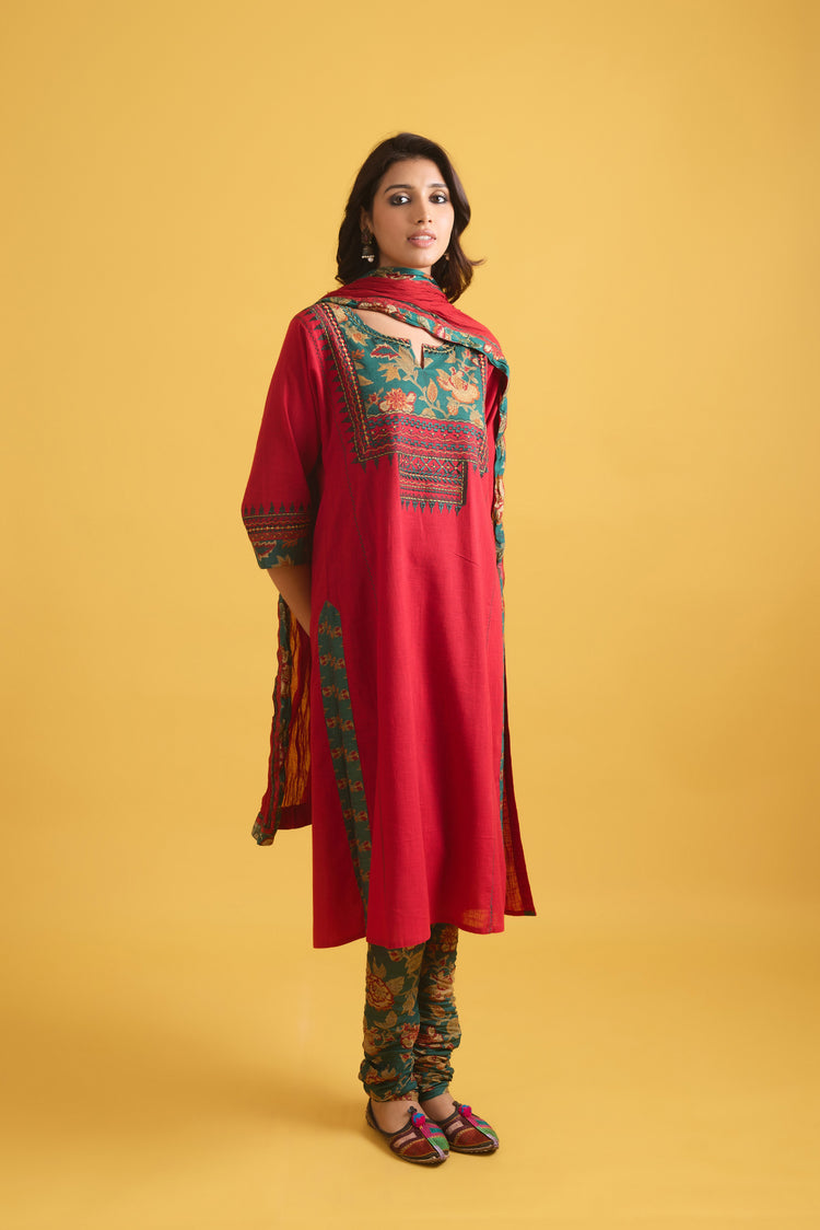 Rozana Kurta Red (9707115479339)