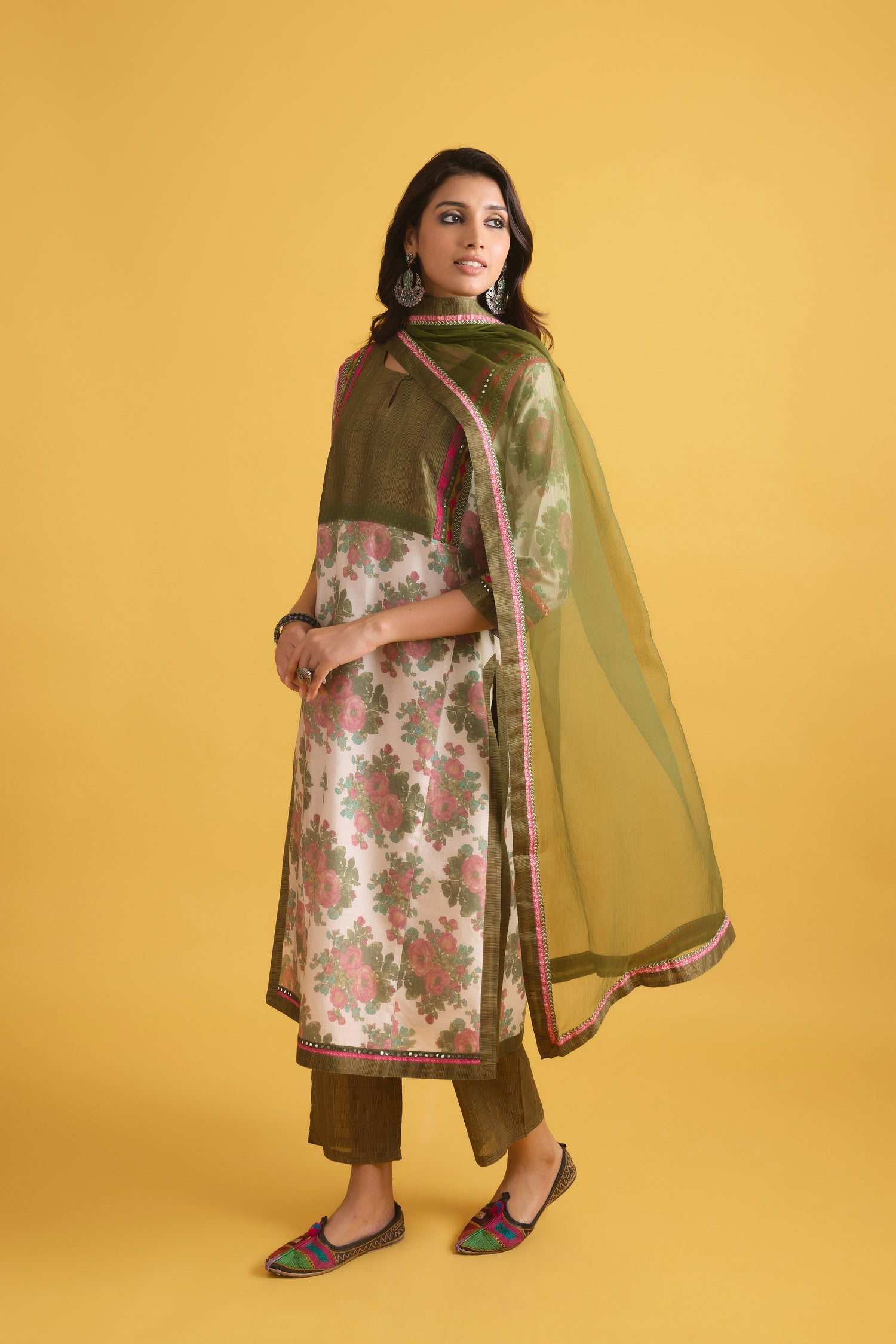 Medh Dupatta Green (9707628560683)