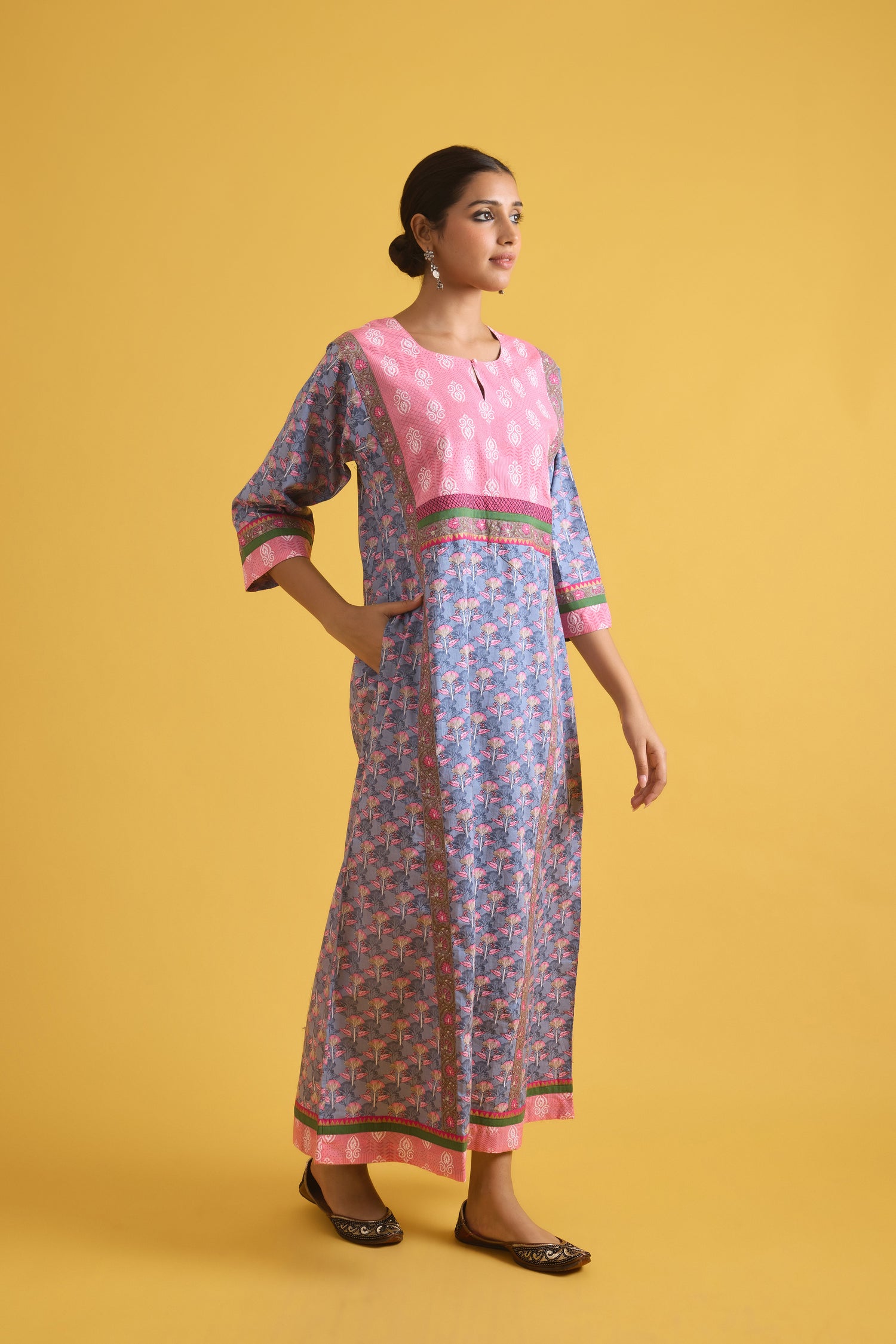 Rozana Caftan Light Blue Pink (9709745045803)