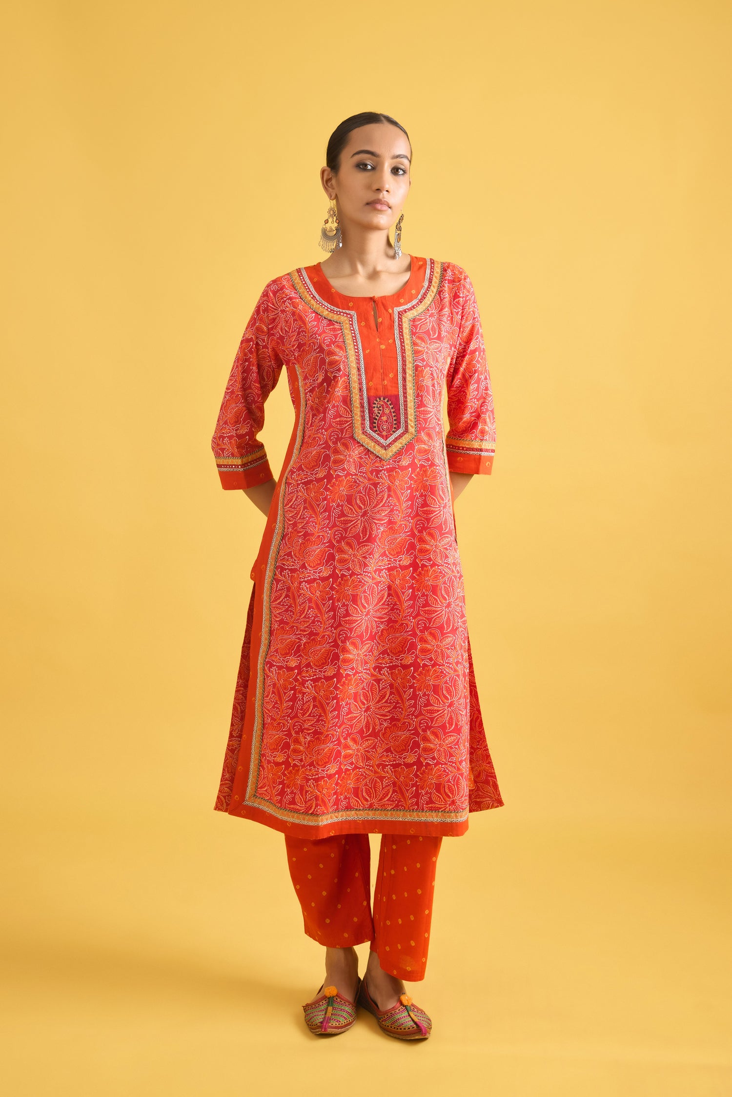 Anu Kurta Red Orange (9699321053483)