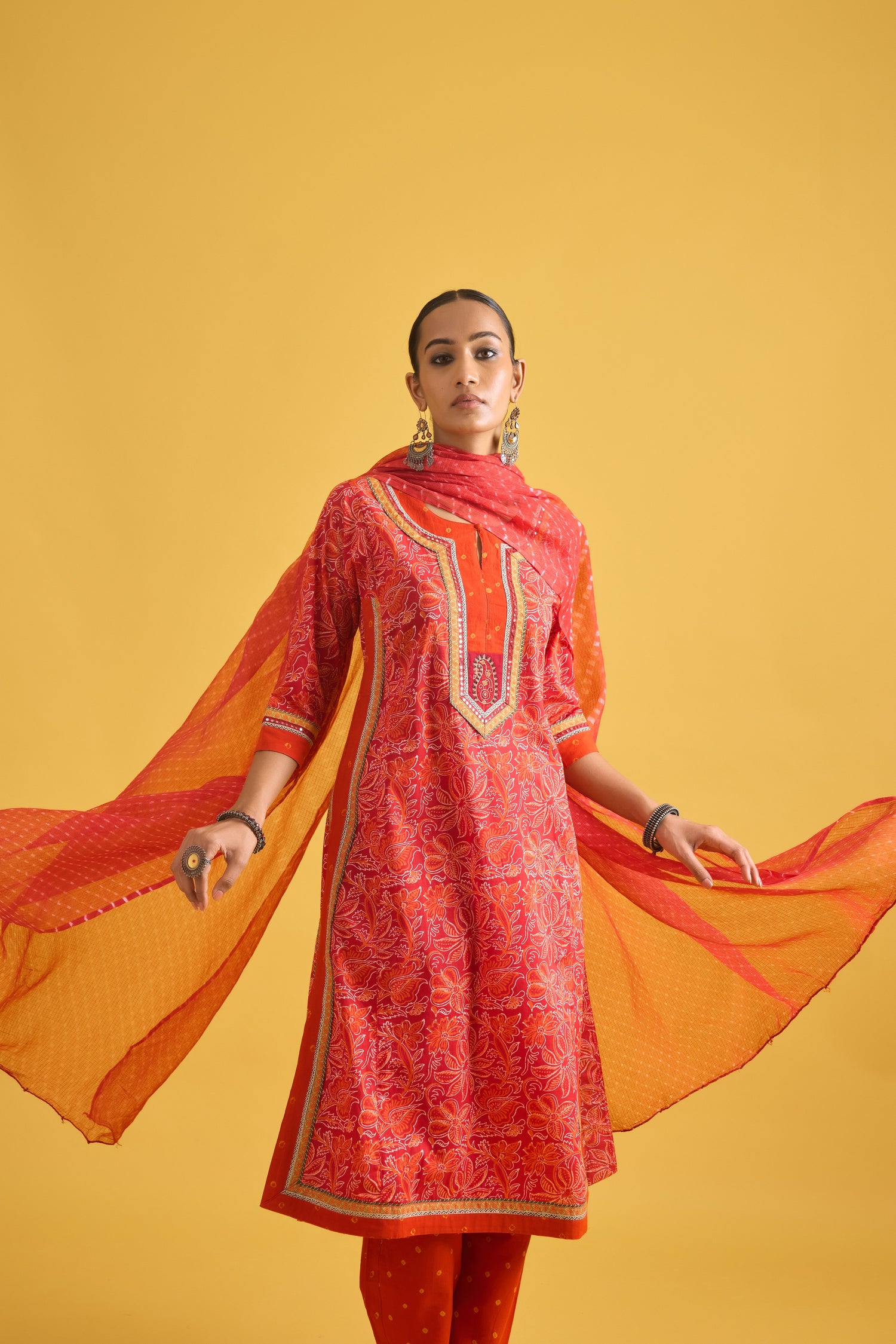 Anu Kurta Red Orange (9699321053483)