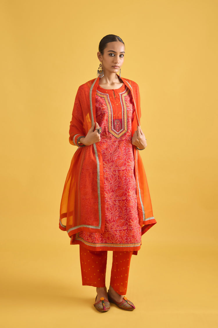 Medh Dupatta Orange (9706688839979)