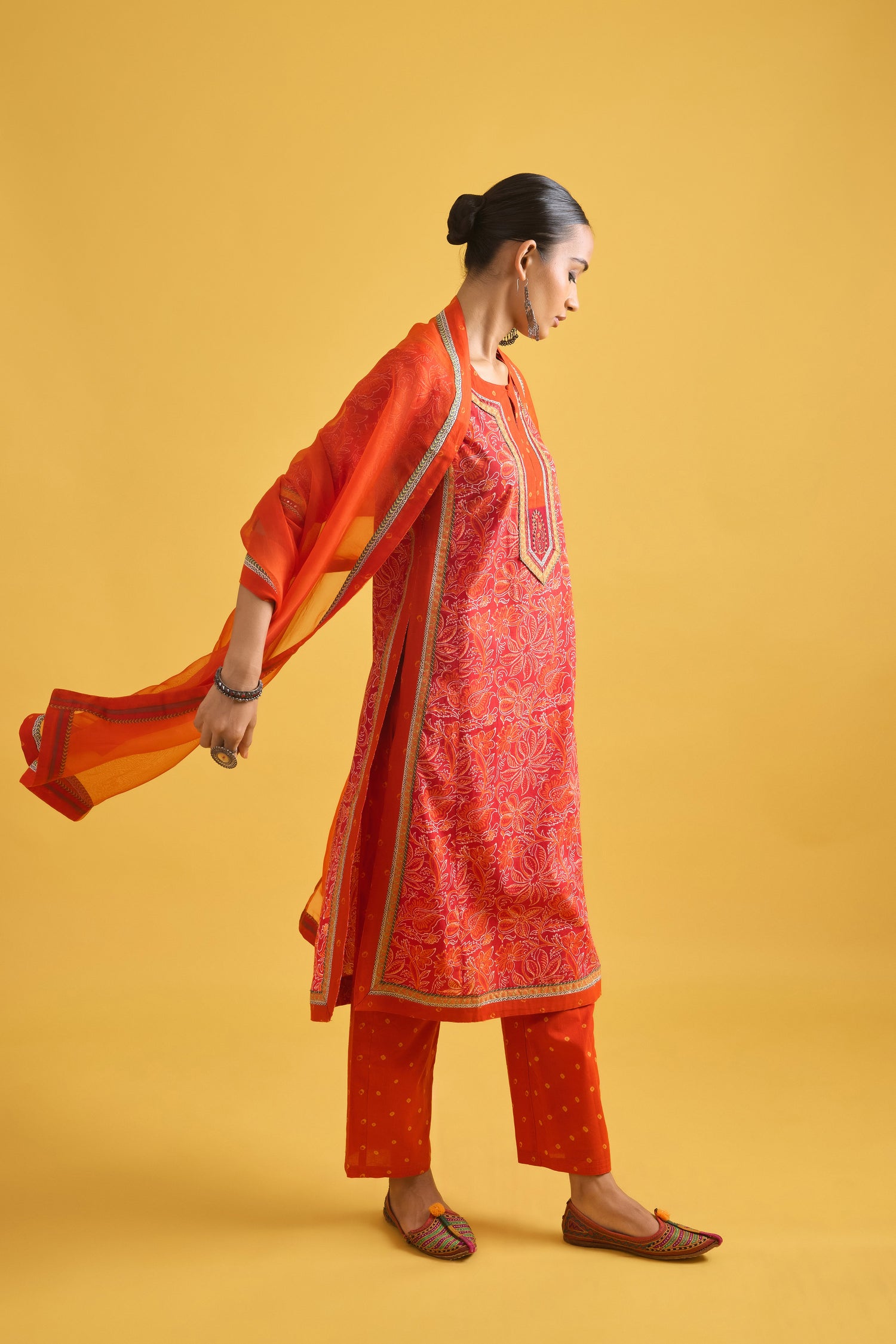 Medh Dupatta Orange (9706688839979)