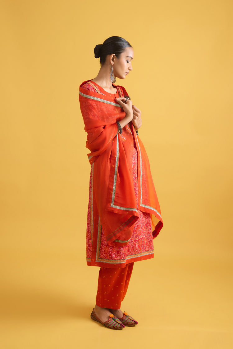 Medh Dupatta Orange (9706688839979)