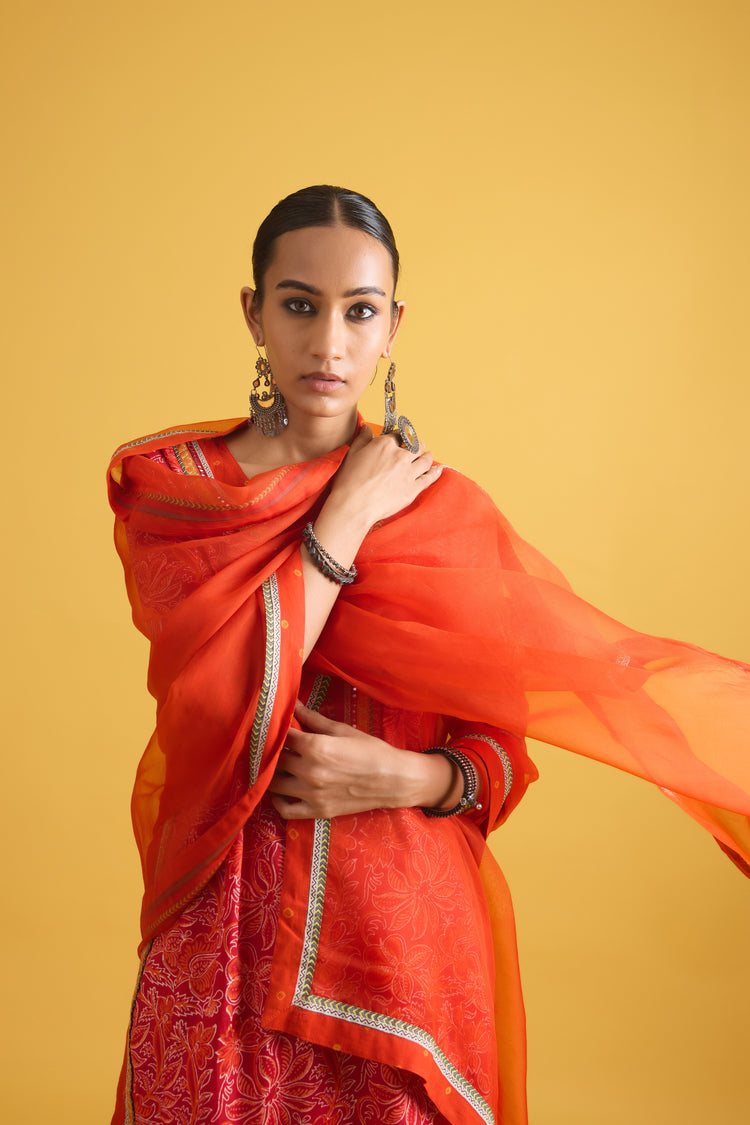 Medh Dupatta Orange (9706688839979)