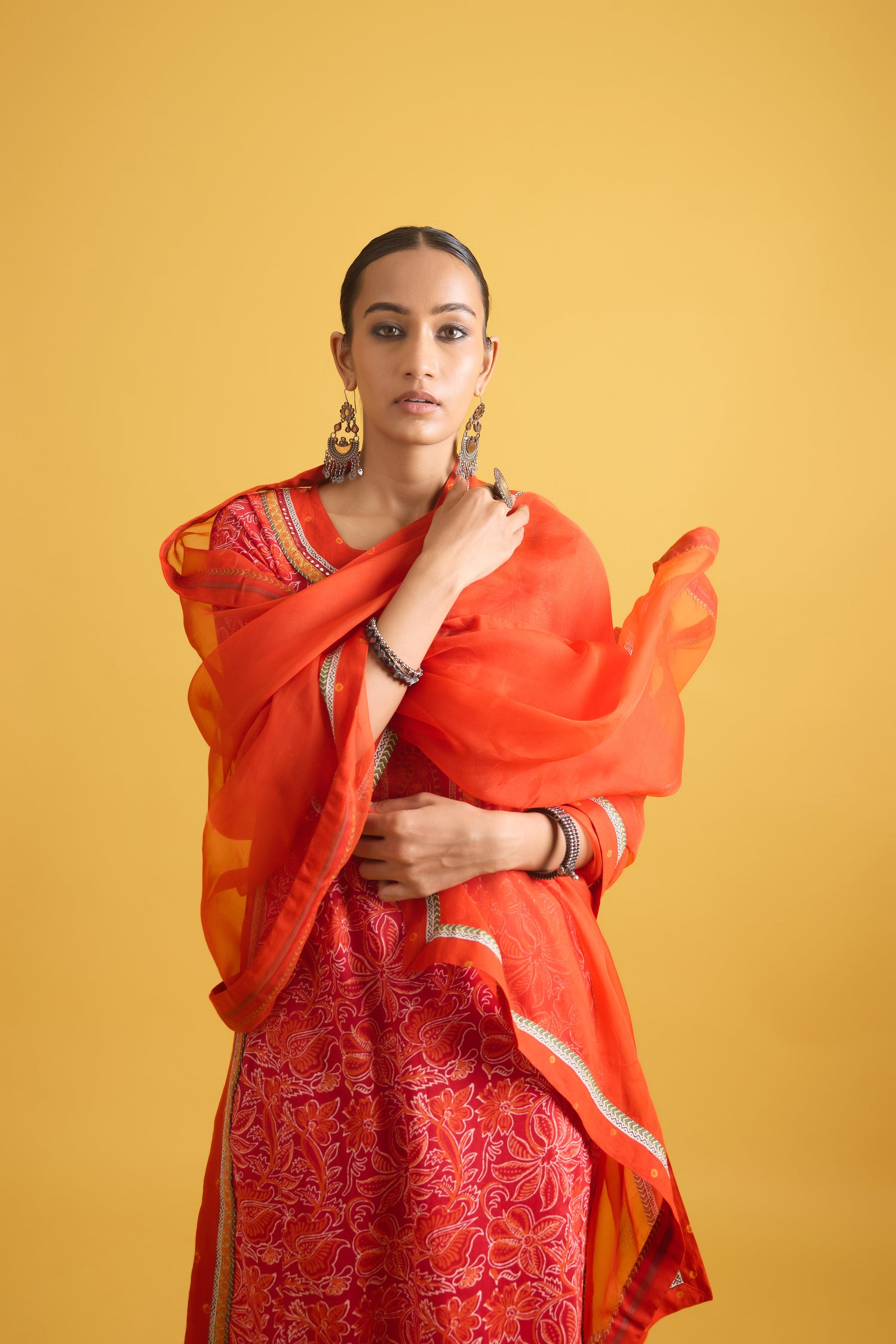 Anu Kurta Red Orange (9699321053483)