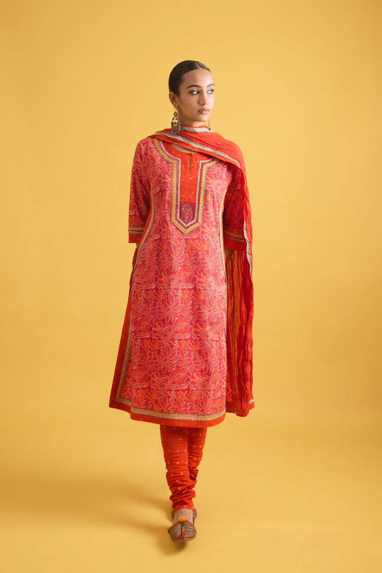 Rozana Dupatta Orange (9706692608299)