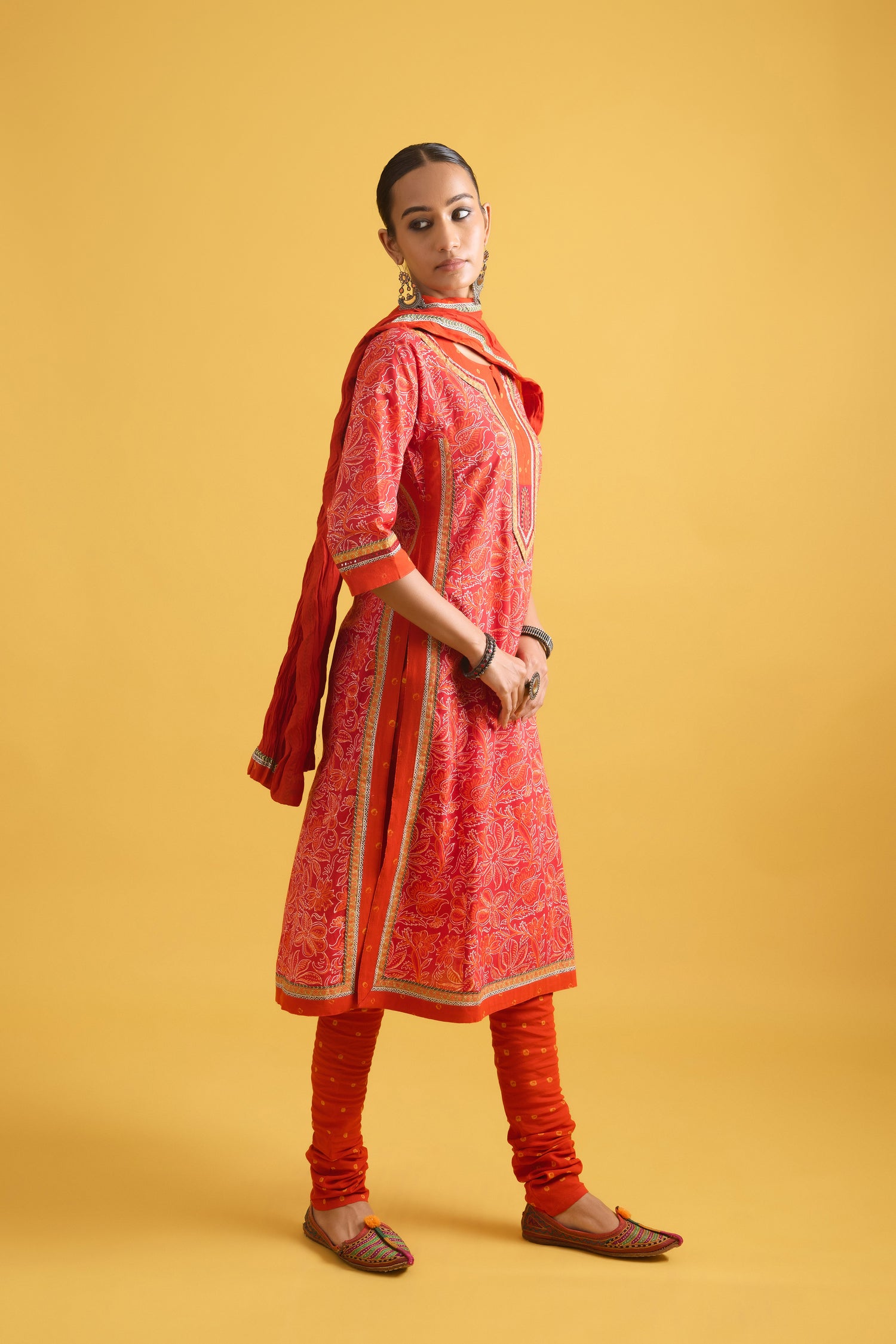 Rozana Dupatta Orange (9706692608299)