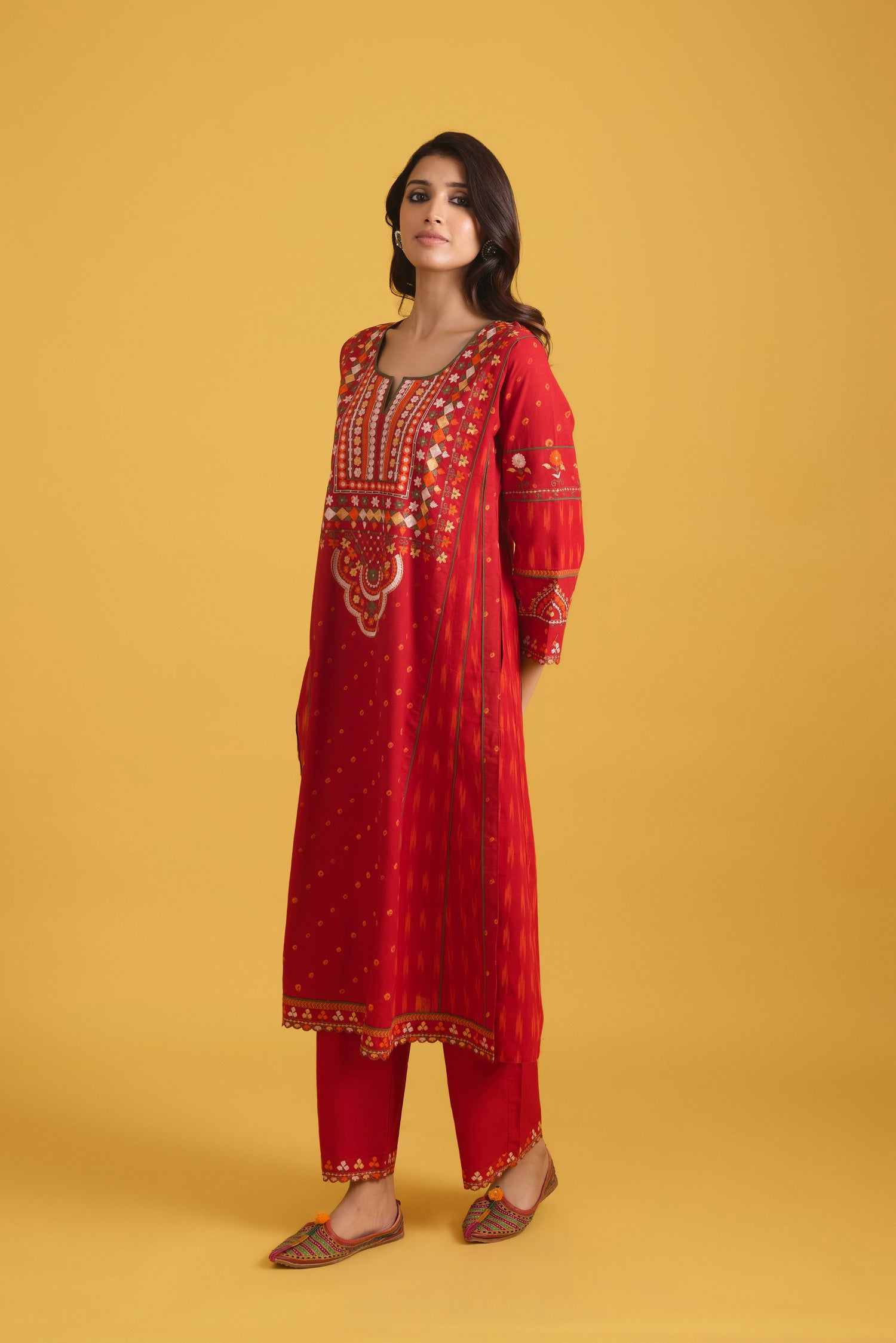 Madhu Kurta Red (9708636504363)