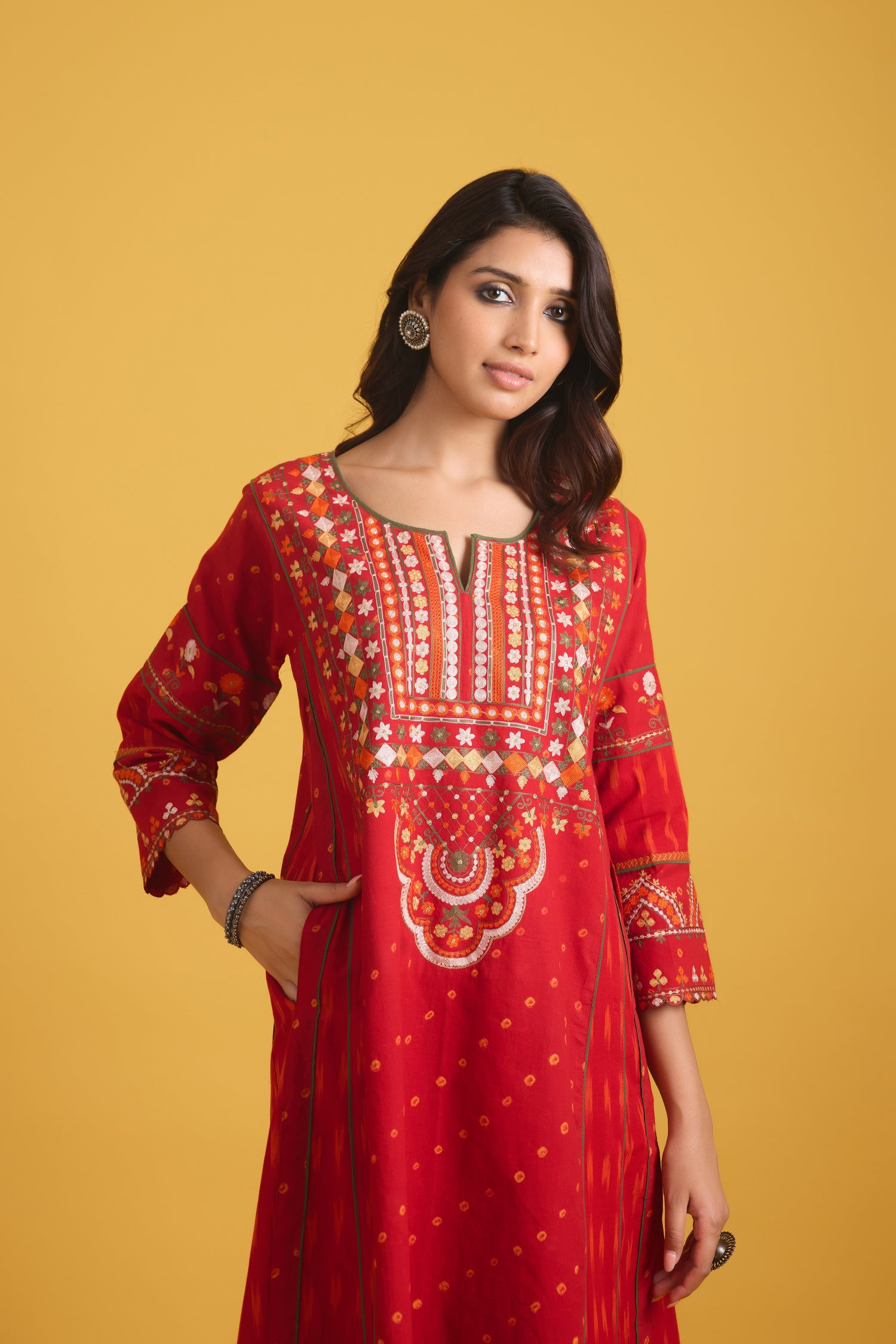 Madhu Kurta Red (9708636504363)