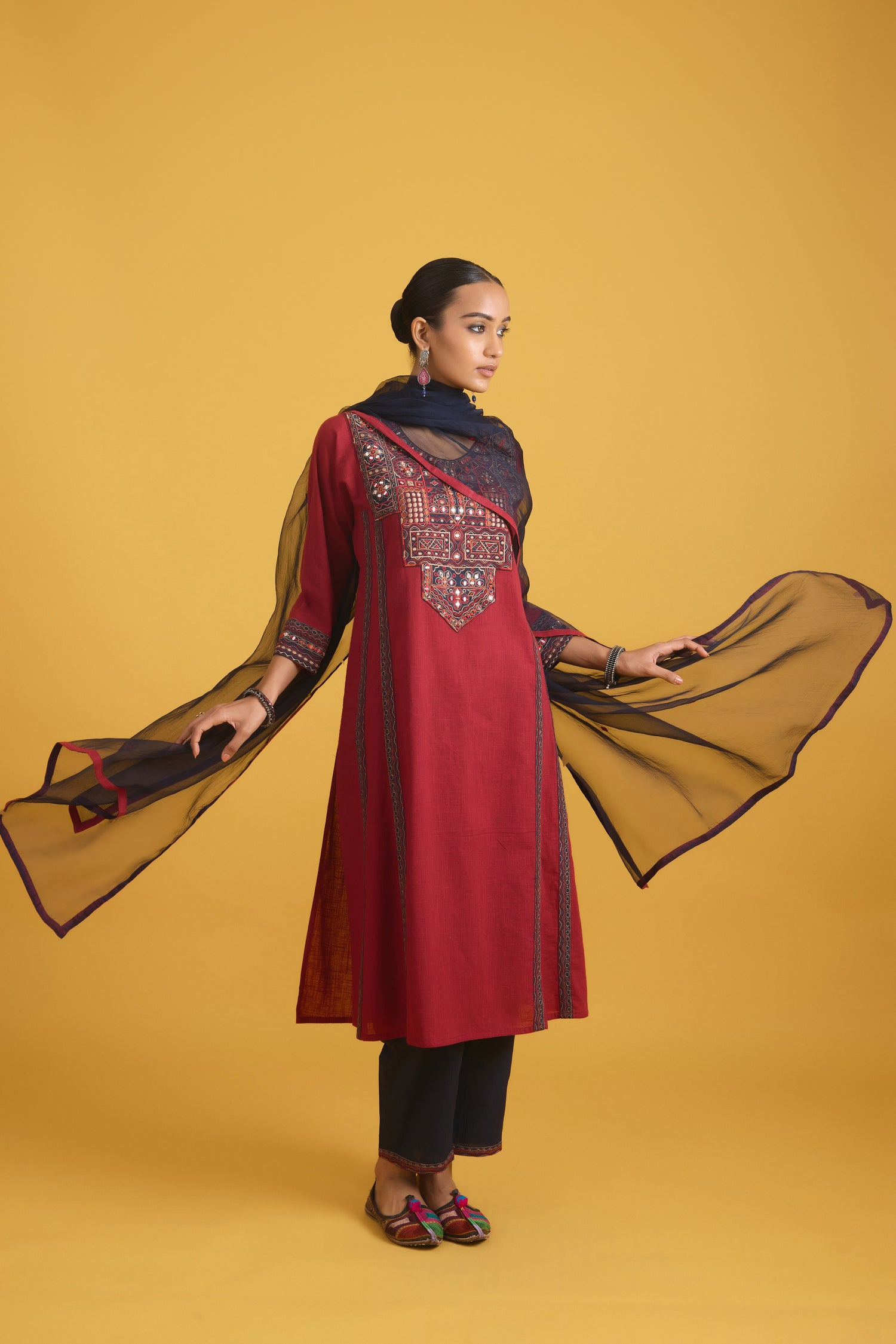 Tulsi Kurta Maroon (9708652101931)