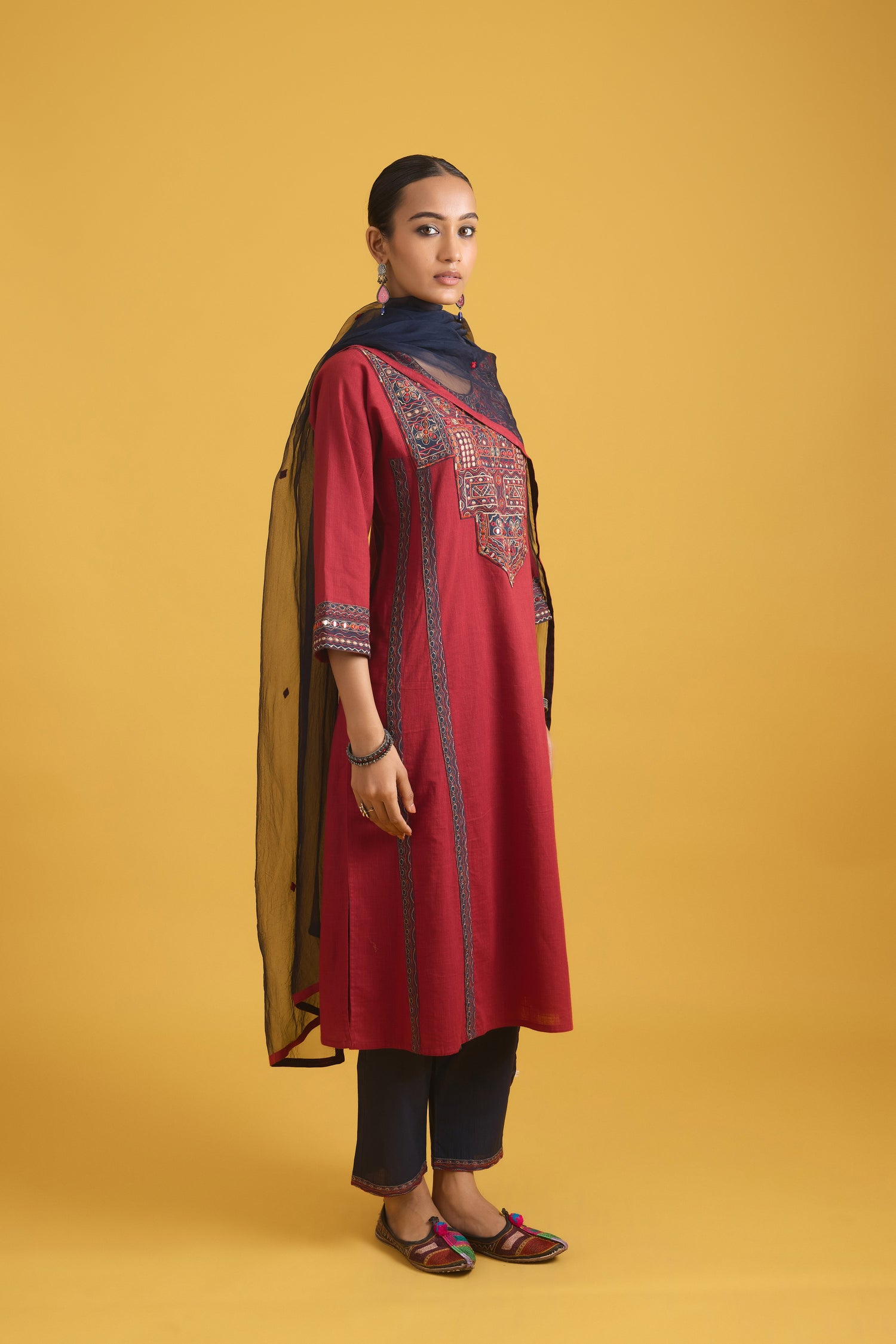 Tulsi Kurta Maroon (9708652101931)