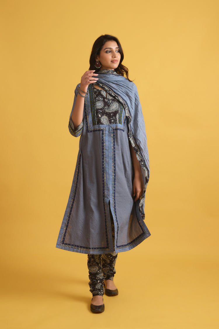 Rozana Dupatta Grey (9707209720107)