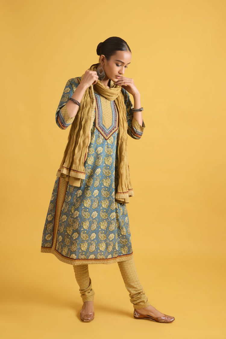 Anu Kurta Light Blue Ochre (9699434725675)