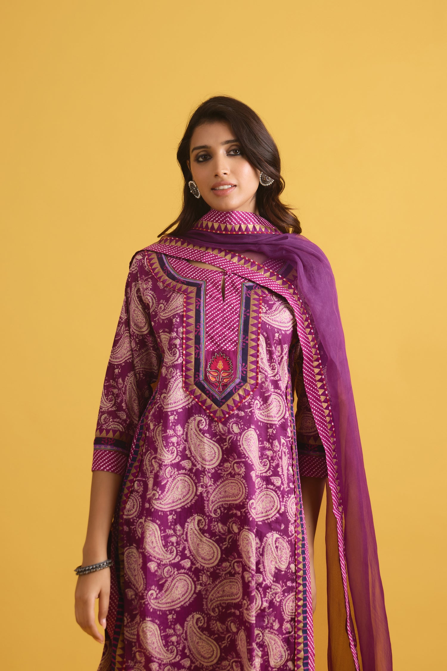 Medh Dupatta Purple (9699993223467)