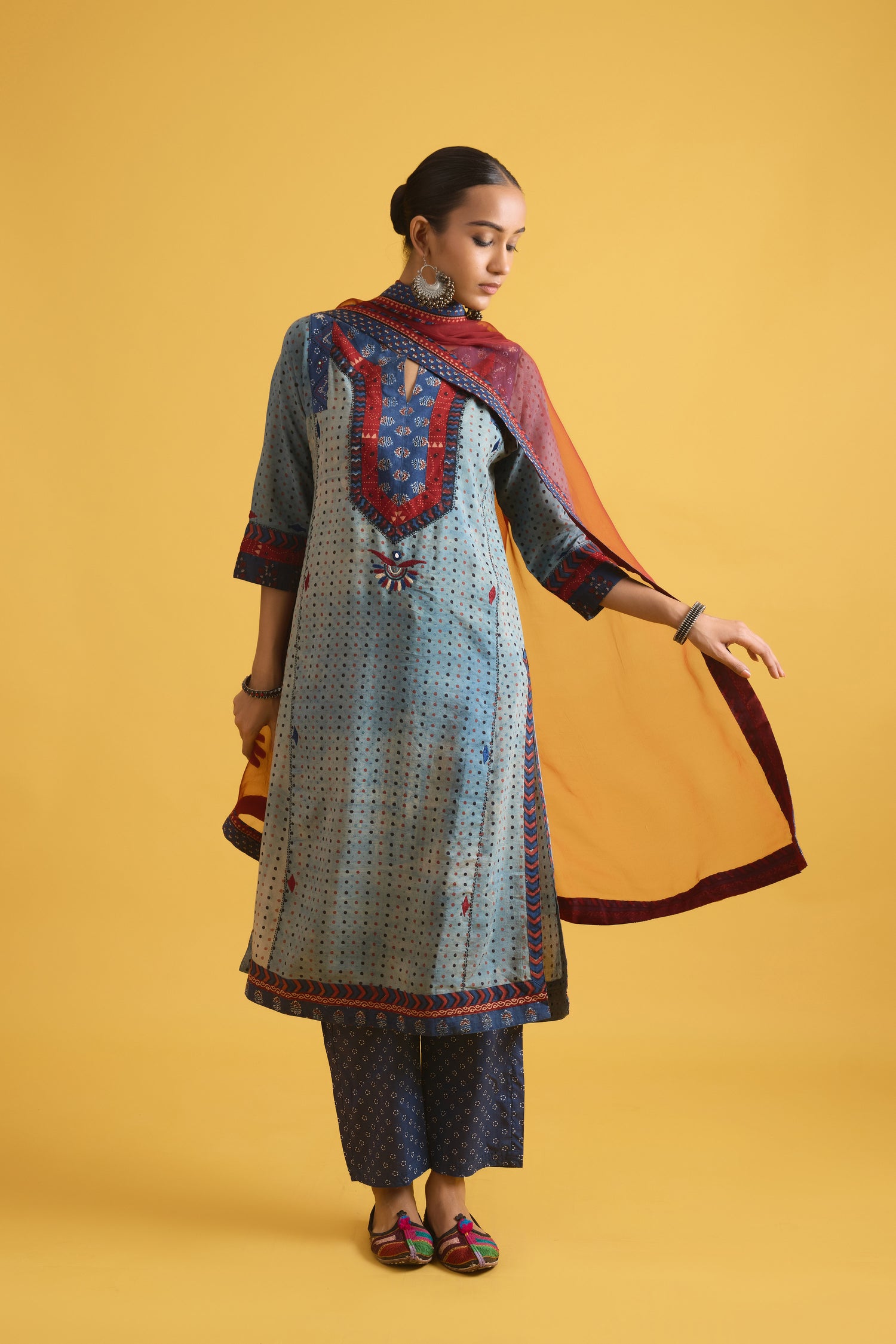 Medh Dupatta Blue (9707787321643)