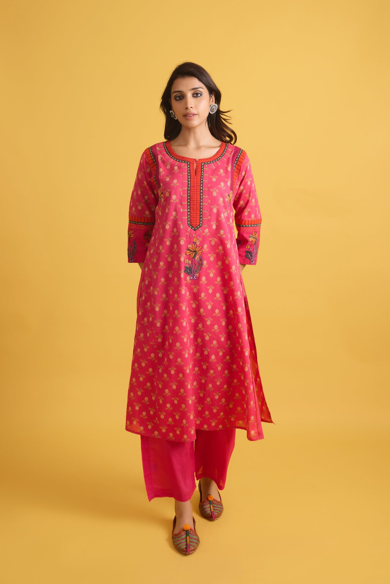 Rozana Kurta Pink (9700221026603)