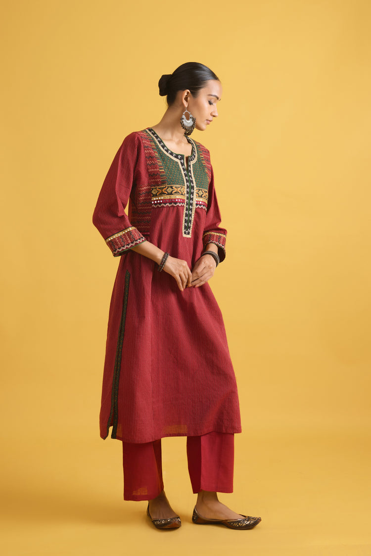 Banjara Pant Maroon (9710772355371)