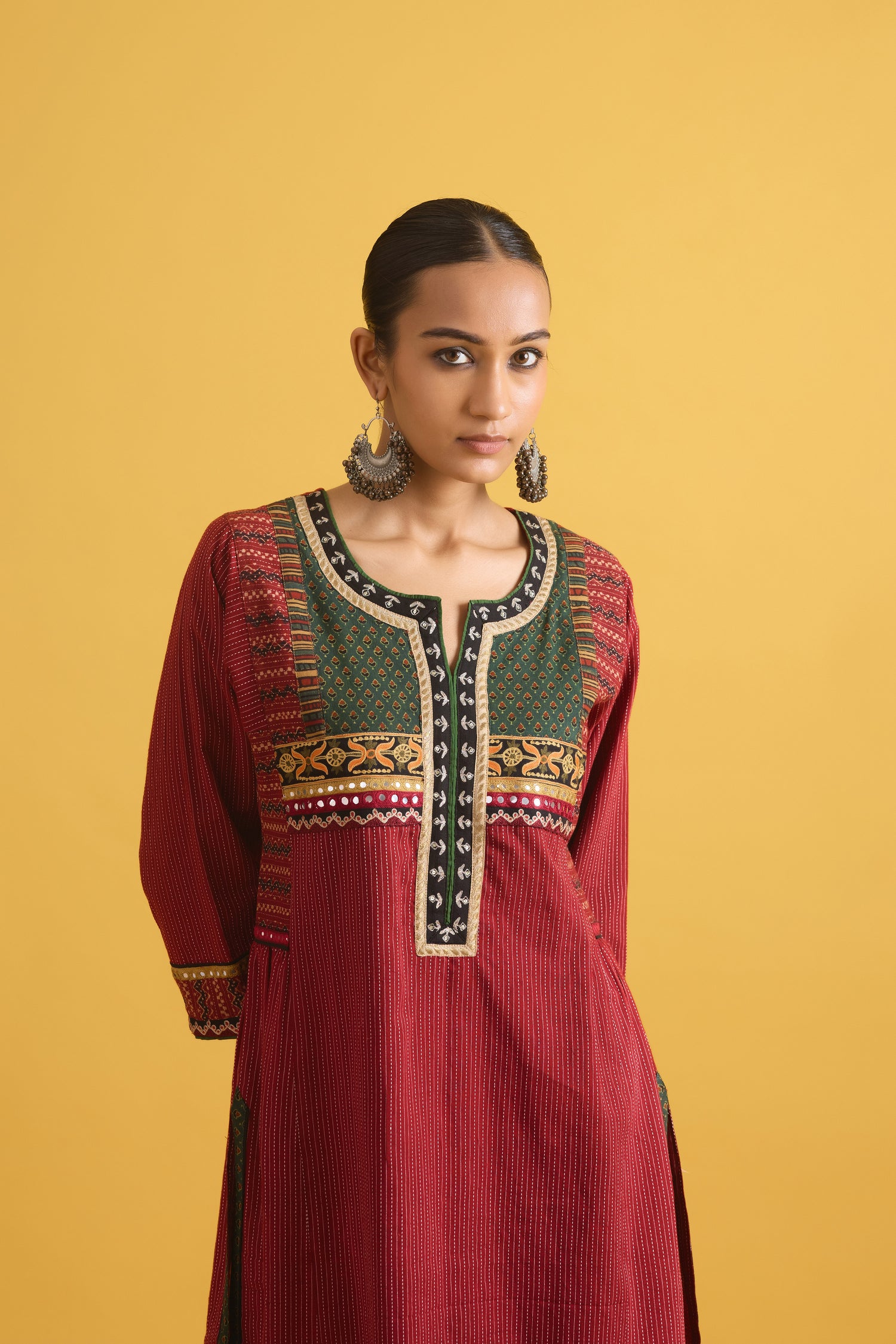 Banjara Kurta Maroon (9710766326059)