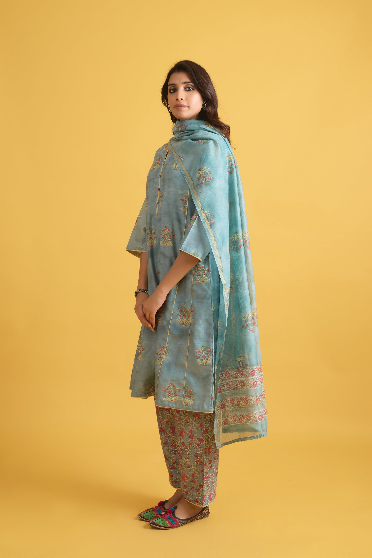 Tulsi Dupatta Steal Blue (9710760821035)