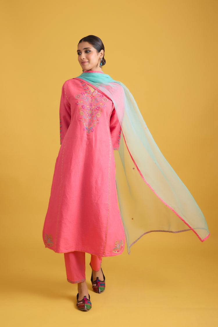 Dienne Dupatta Turquoise (9725374988587)