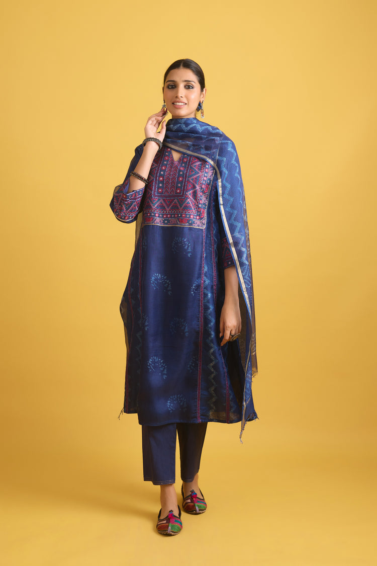 Tulsi Dupatta Indigo (9730049409323)