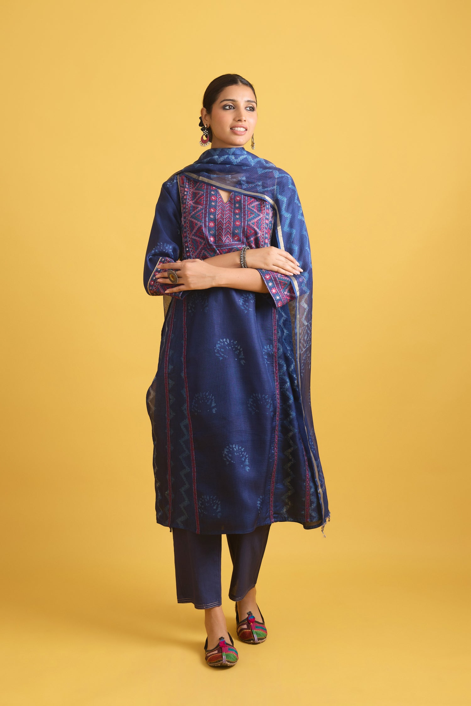 Tulsi Dupatta Indigo (9730049409323)