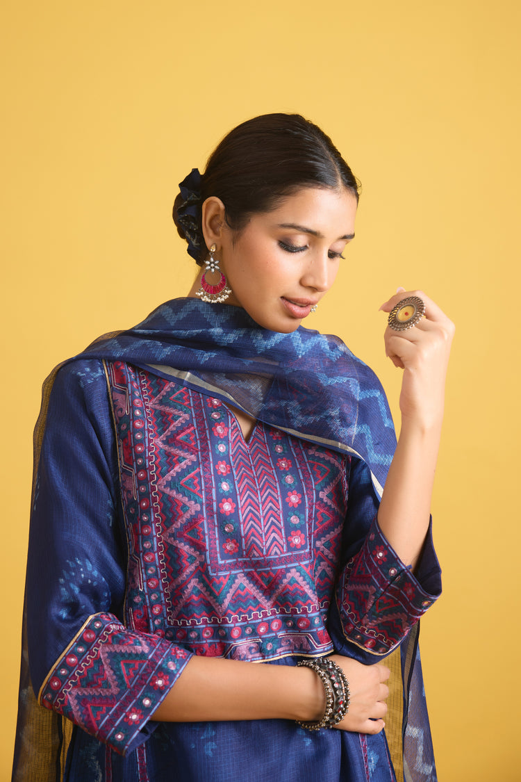 Tulsi Dupatta Indigo (9730049409323)