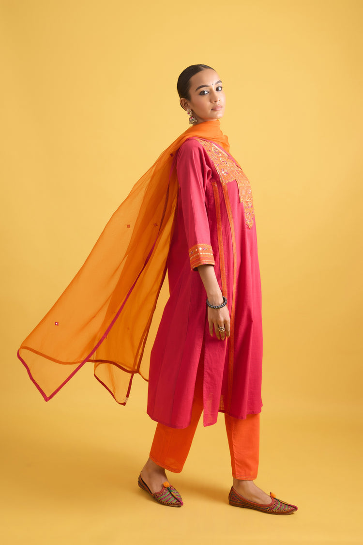 Tulsi Dupatta Orange (9725417685291)