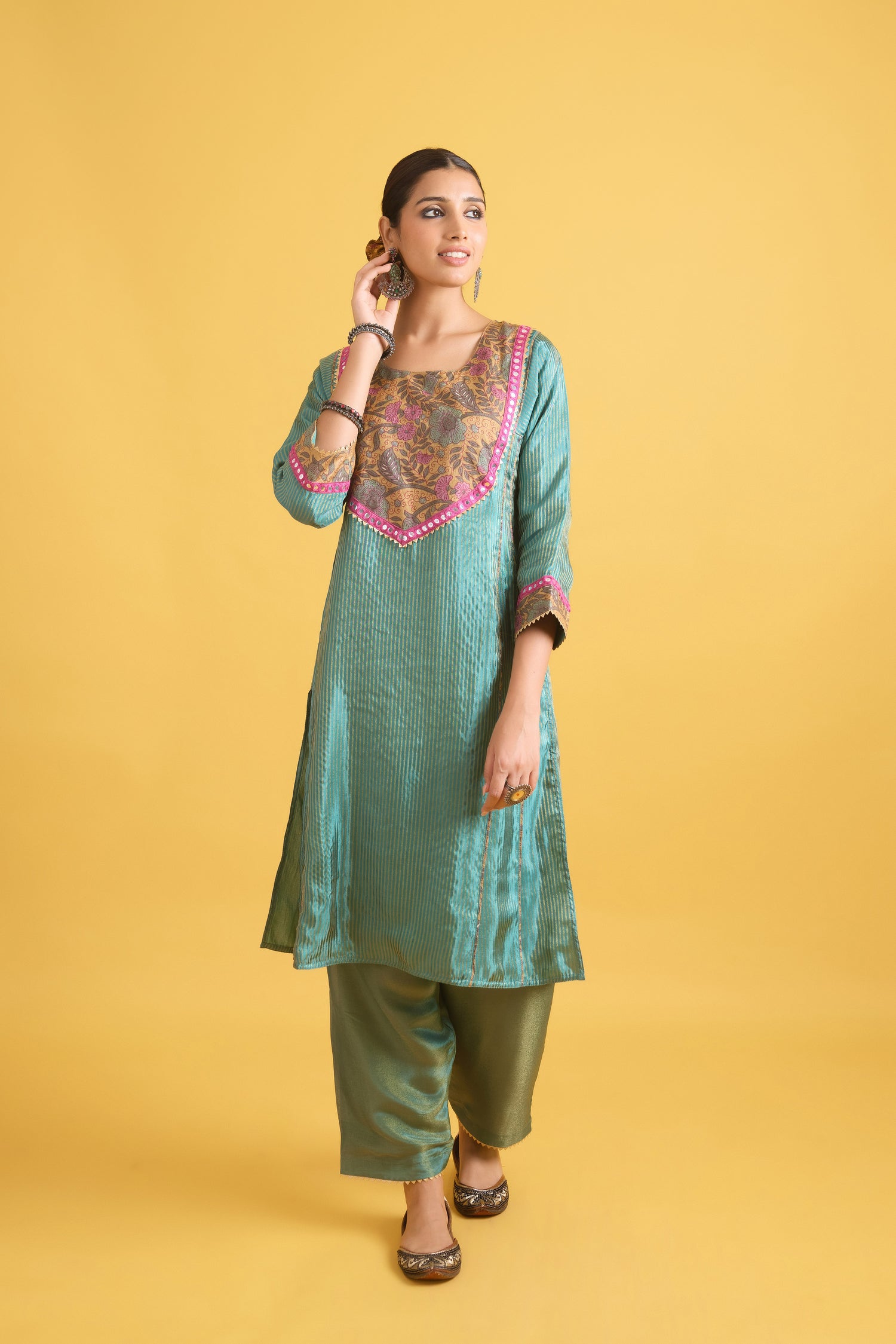 Tulsi Kurta Turquoise (9730681831723)