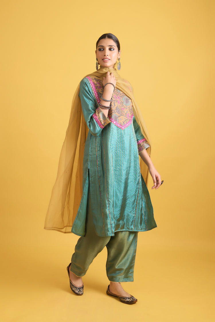 Tulsi Kurta Turquoise (9730681831723)