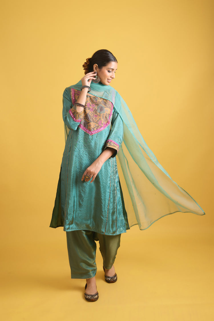 Tulsi Kurta Turquoise (9730681831723)