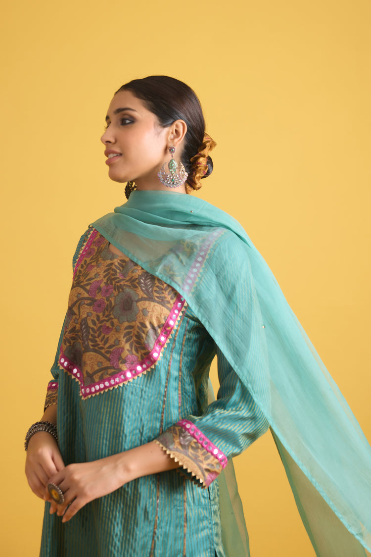 Tulsi Kurta Turquoise (9730681831723)