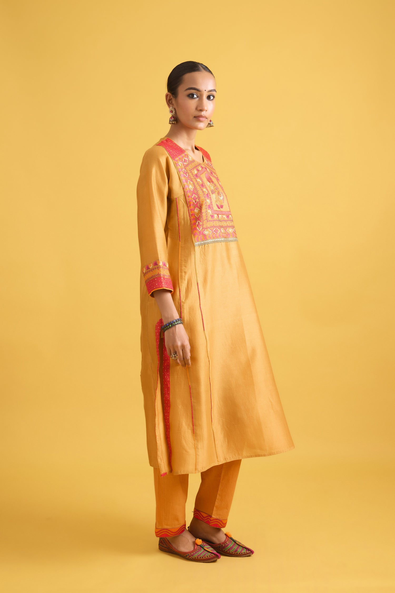 Phiran Kurta Mustard Yellow (9725686645035)