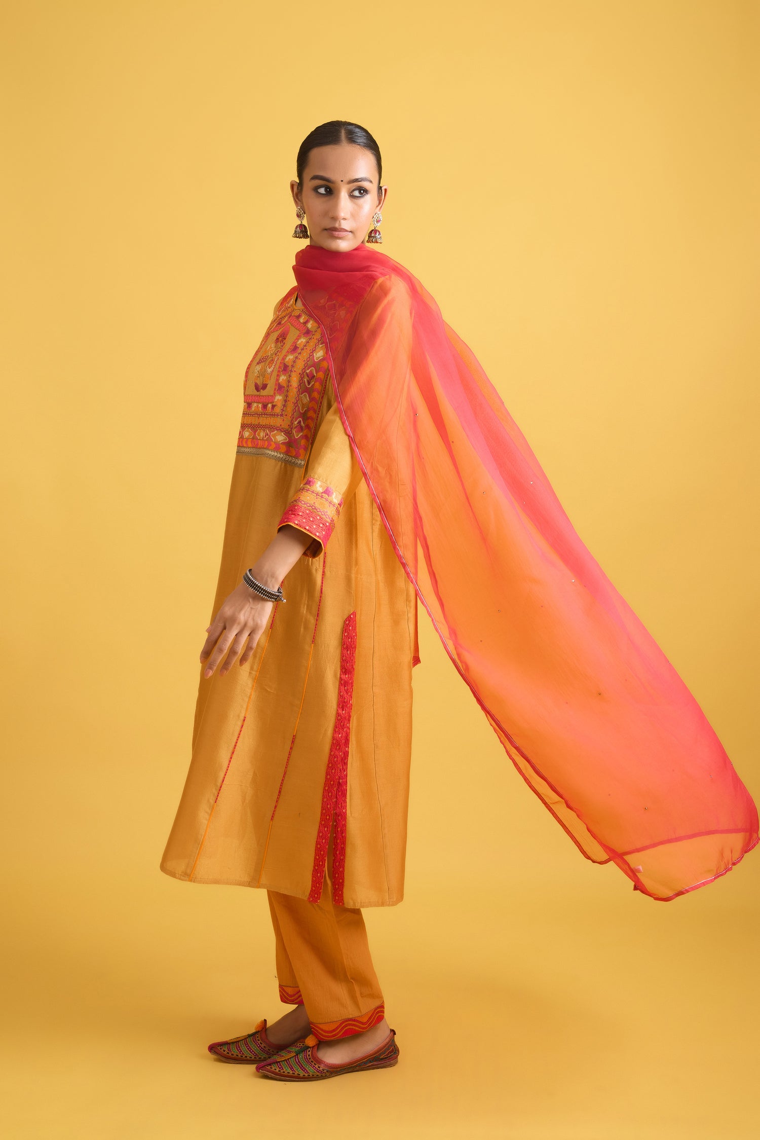 Phiran Kurta Mustard Yellow (9725686645035)