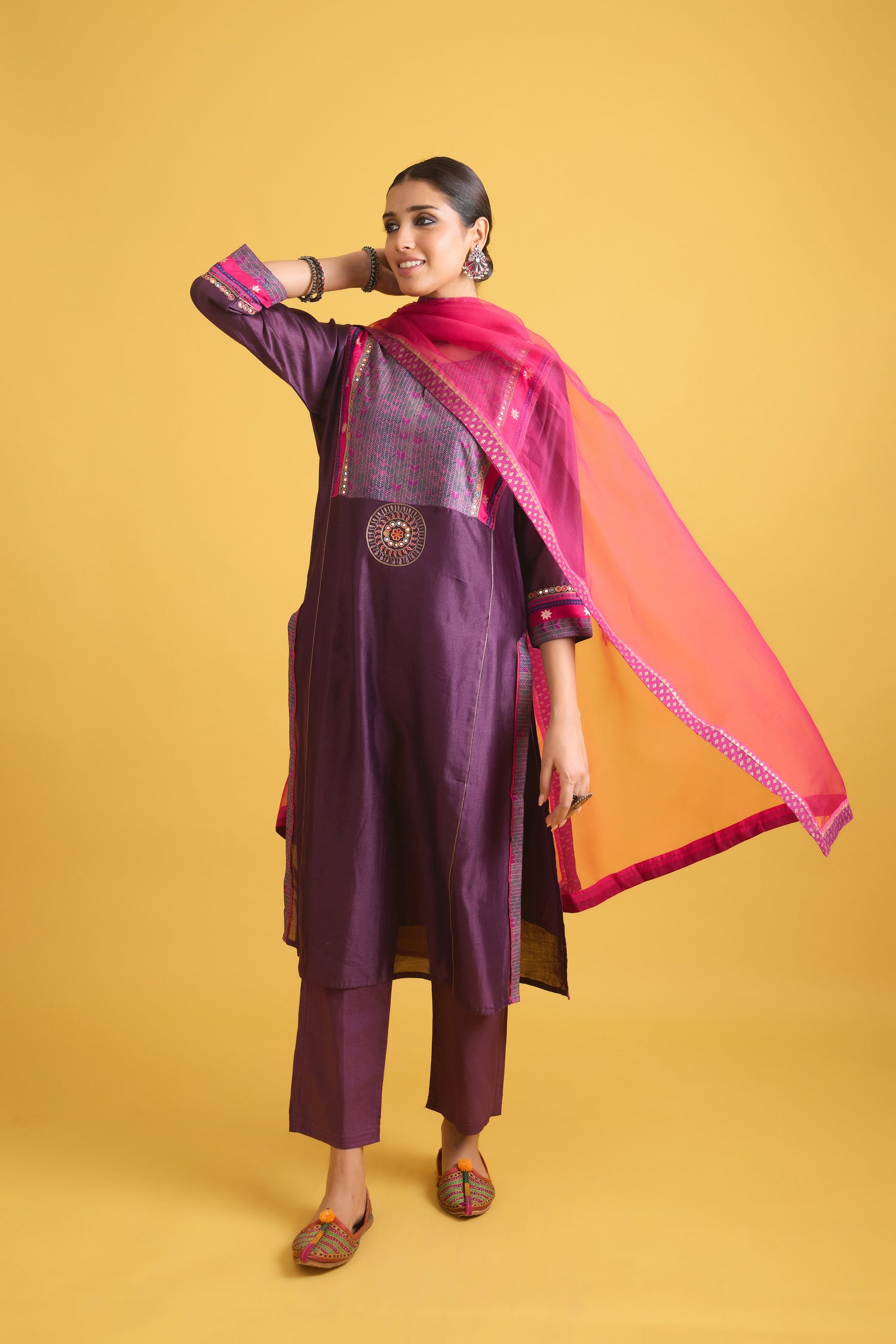 Medh Dupatta Pink (9721641402667)