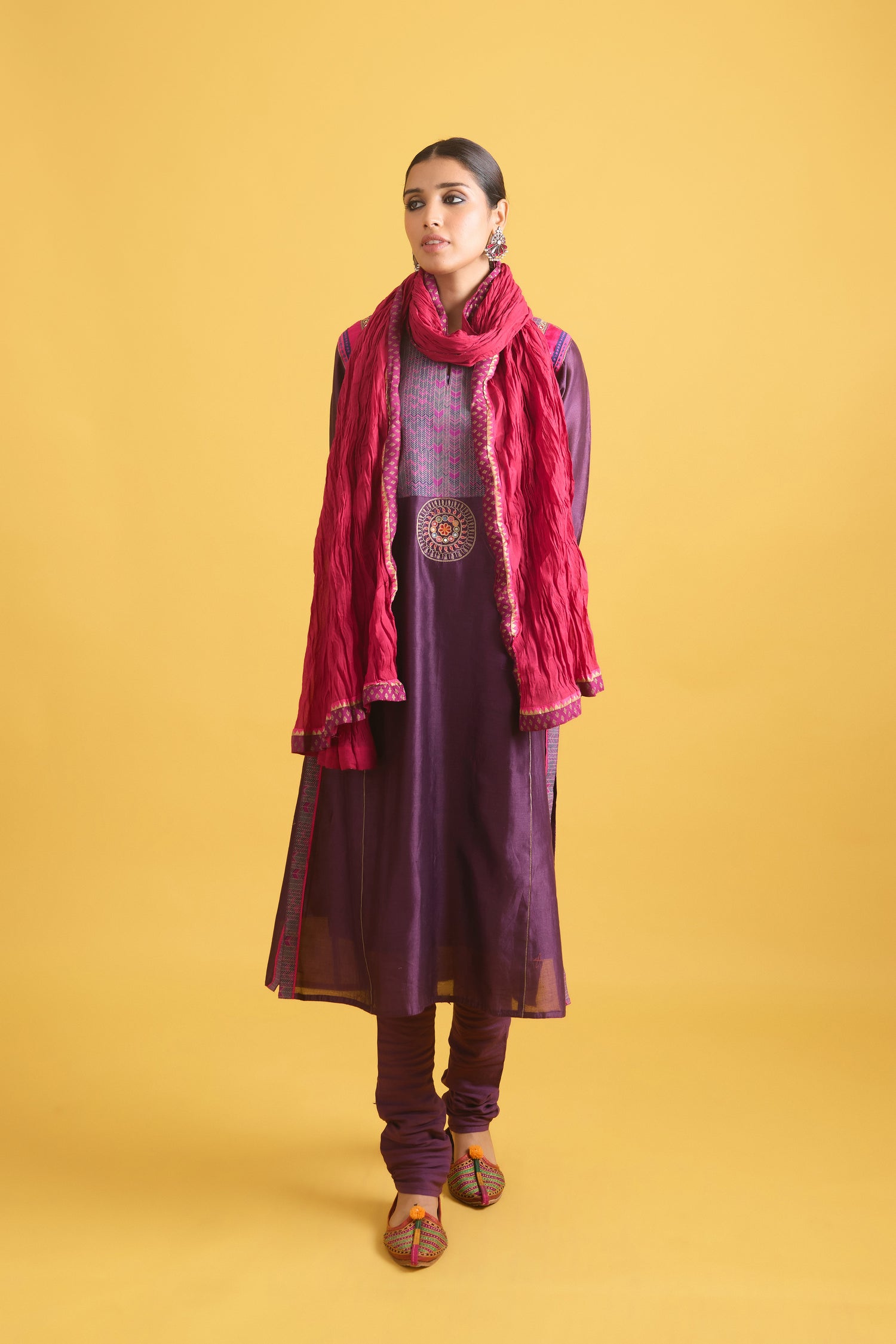 Rozana Kurta Purple (9707742396715)