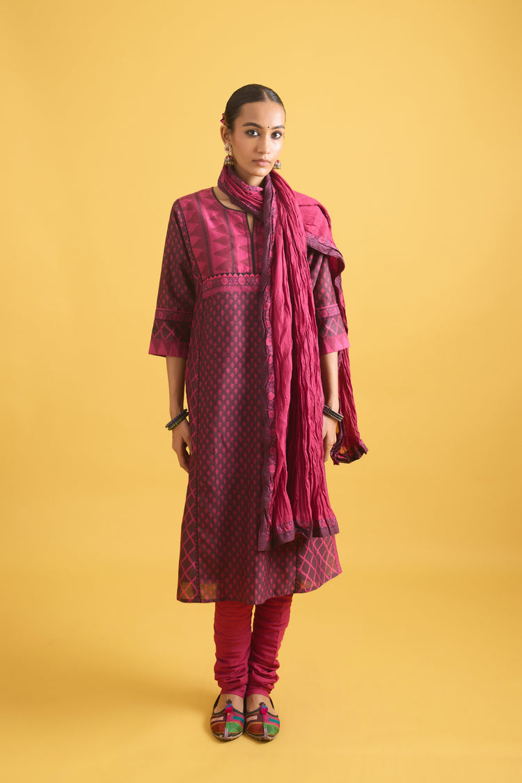 Rozna Dupatta Mauve (9711881584939)