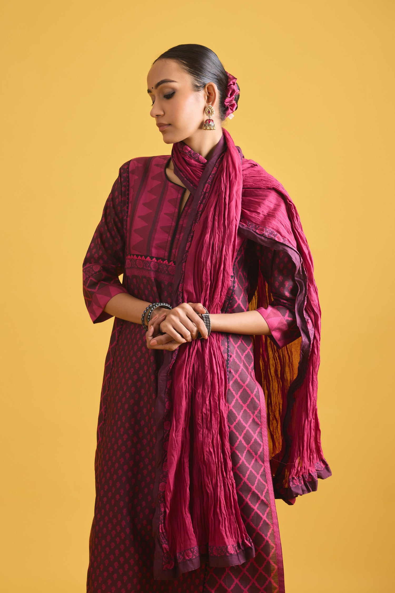 Rozna Dupatta Mauve (9711881584939)