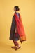 Medh Dupatta Blue Red (9730289271083)