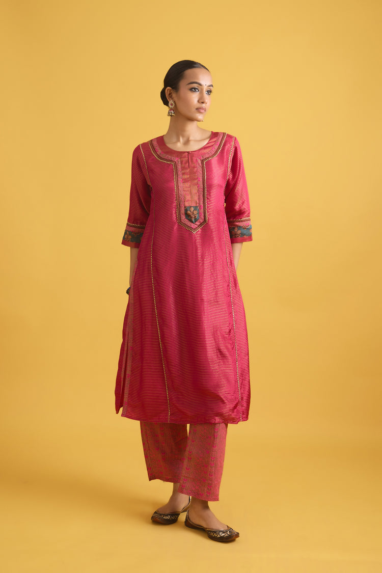 Rozana Kurta Rani Pink (9730647621931)