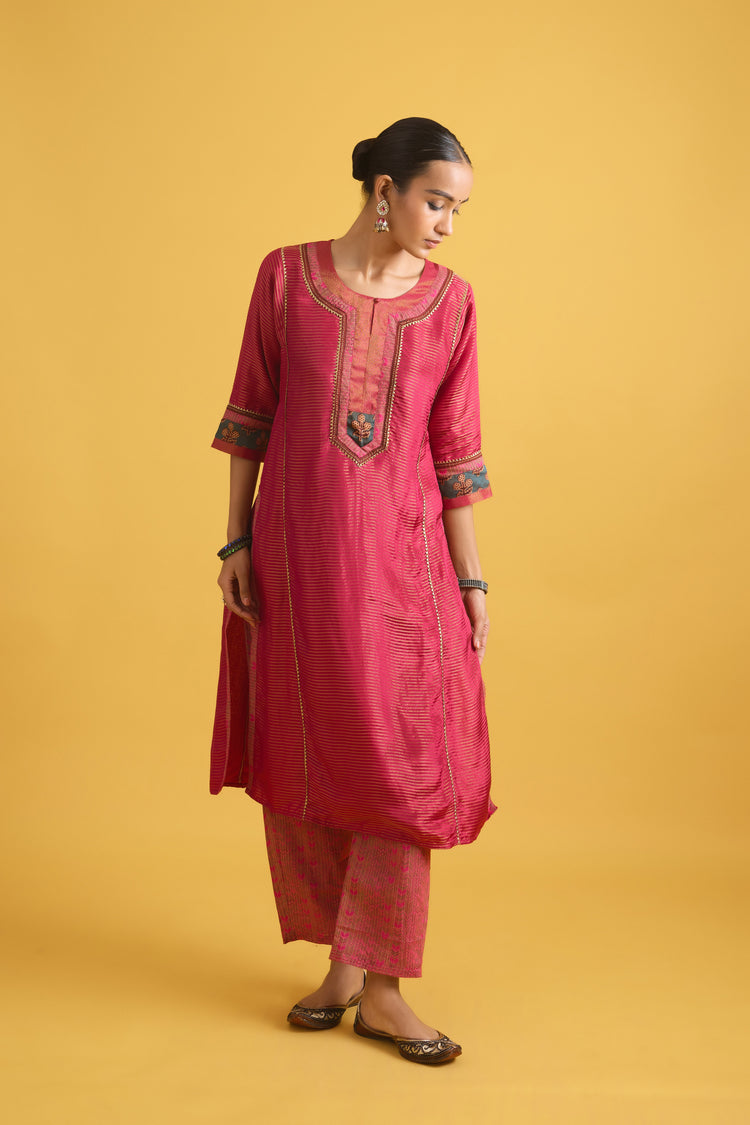 Rozana Kurta Rani Pink (9730647621931)