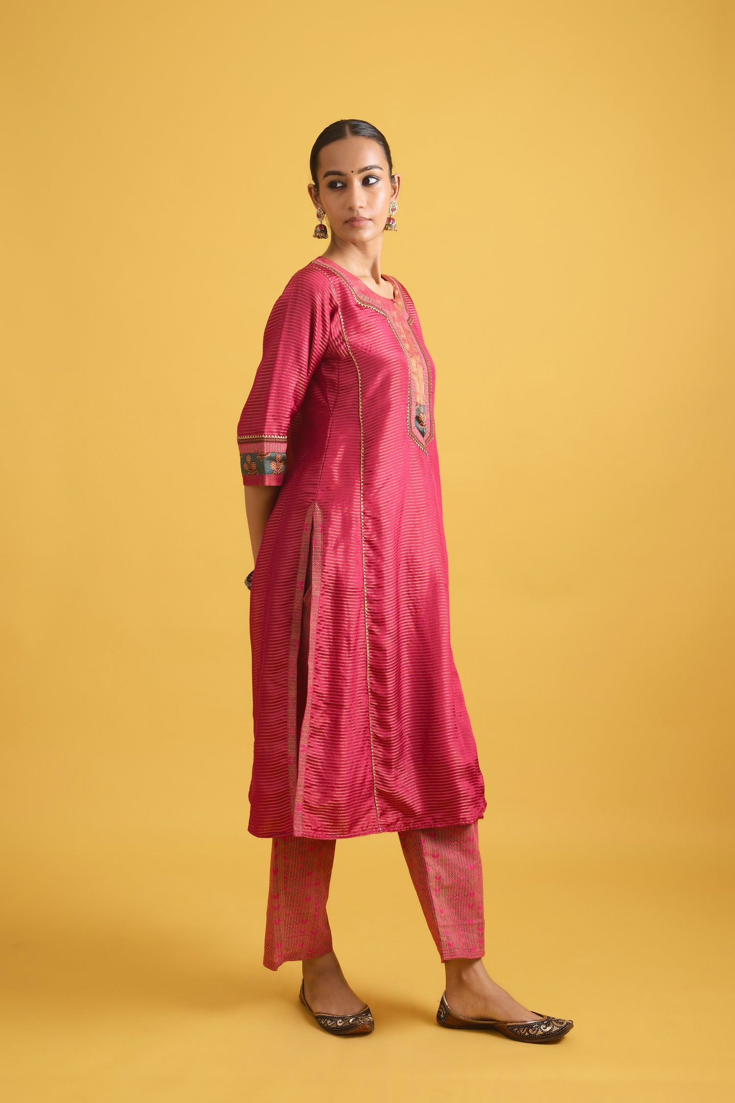 Rozana Kurta Rani Pink (9730647621931)