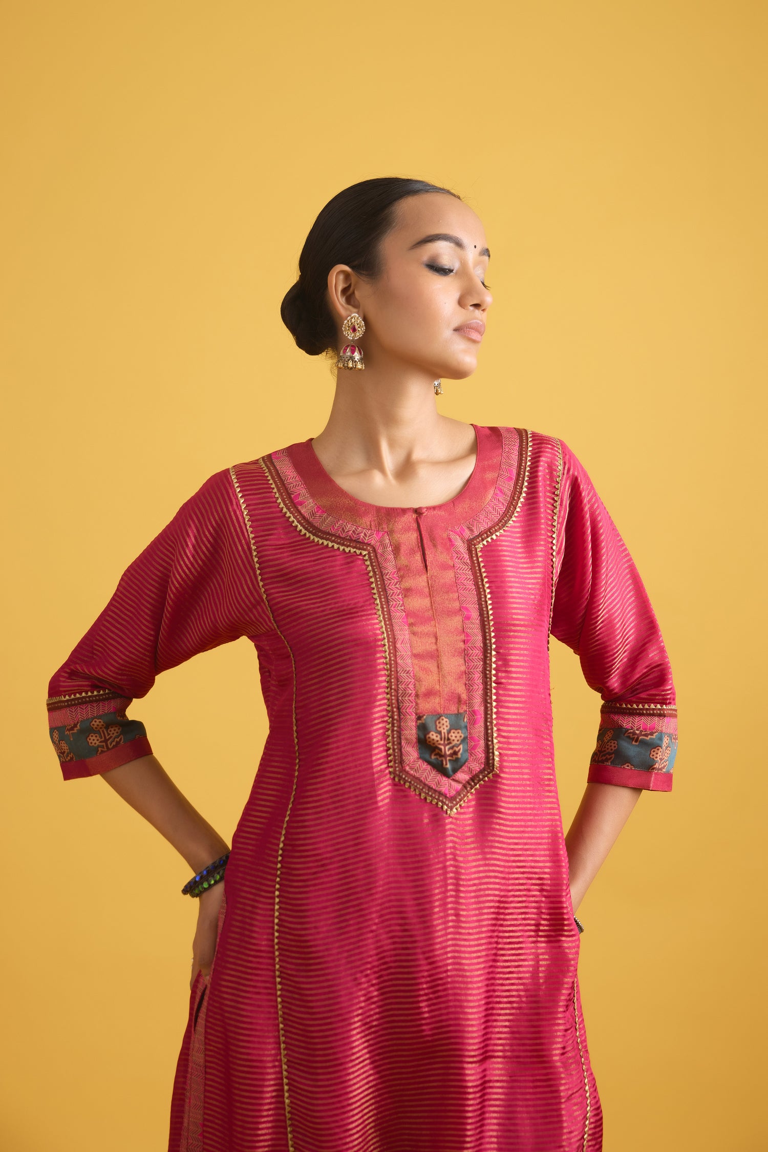 Rozana Kurta Rani Pink (9730647621931)