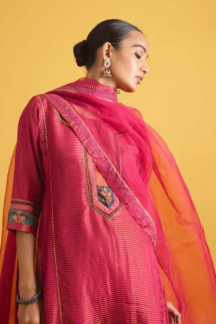 Rozana Kurta Rani Pink (9730647621931)